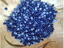 Полубусины, диаметр 6 мм, вес упаковки 50 гр, цвет синий