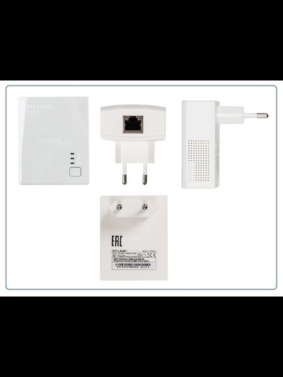 TP-LINK TL-PA4010KIT, HomePlug AV Сетевой адаптер PowerLine 500 Мбит/с  Ethernet (комплект 2 шт.)