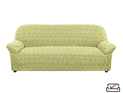 Чехол на 3х местный диван Тела Безарро Зеленый. ИТАЛИЯ