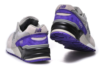 New balance 999 Серые с фиолетовым женские (36-40) Арт. 007М