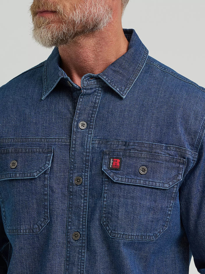 Рубашка Wrangler® RIGGS Workwear® Ground Cloth Denim Work Shirt