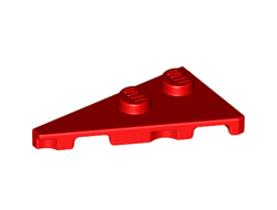 Wedge, Plate 4 x 2 Left, Pointed, Red (65429 / 6286516)
