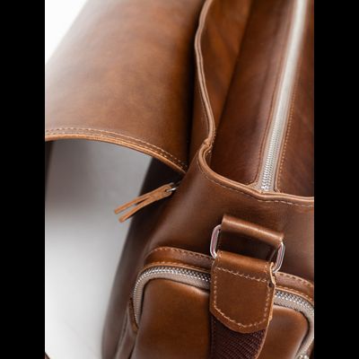 Кожаная мужская сумка Toara Premium brown (арт. 5058-63)