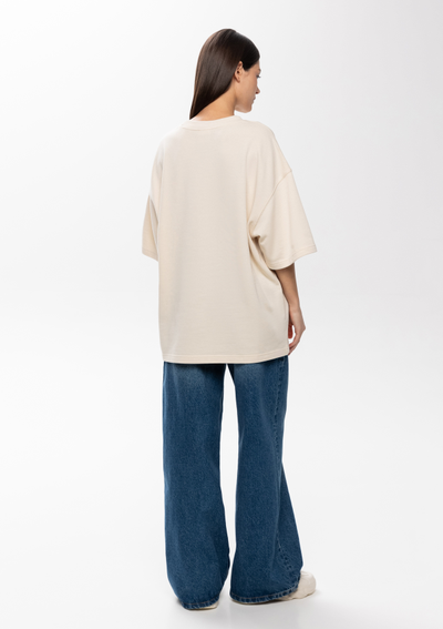 Футболка оверсайз (А40) 260 гр/м2, 100% хлопок, футер-петля