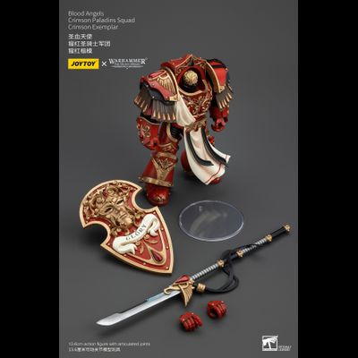 Алый паладин Кровавых Ангелов (Warhammer Horus Heresy) - КОЛЛЕКЦИОННАЯ ФИГУРКА 1/18 Blood Angels Crimson Paladin Crimson Exemplar (JT00300) - JOYTOY