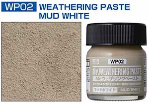 WP02 краска 40мл MR.WEATHERING COLOR WP02 MUD WHIET (ТЕКСТУРНАЯ ПАСТА ДЛЯ ИМИТАЦИИ ГРЯЗИ, ГРЯЗЬ СВЕТЛАЯ)