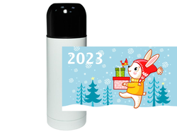 Термос год Кролика №2