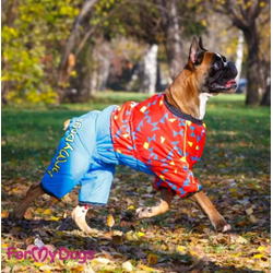 Комбинезон красно-синий