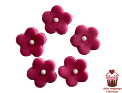 Цветы сахарные Цветок сливы Розовые 5шт.