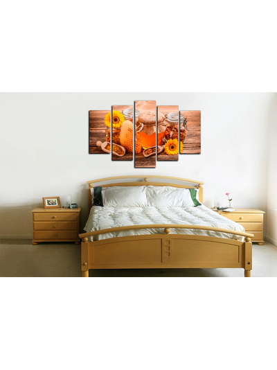 Модульная картина "Домашний мед"