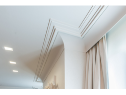 Карниз потолочный с гладким профилем из полиуретана Orac Decor - Luxxus - (Орак Декор - Люксус) C355