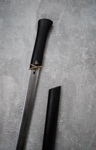 Эксклюзивная  дорогая трость ручной работы с клинком "Катана +"