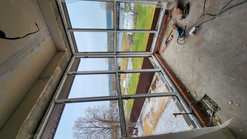 Остекление загородного дома в деревне Морозово Сергиево Посадского района. Профильная Система MELKE EVOLUTION 70 мм 2х камерные стеклопакеты с мульти функцией (энергосбережением) Немецкая фурнитура Зегения Титан АФ + Ламинация с улицы