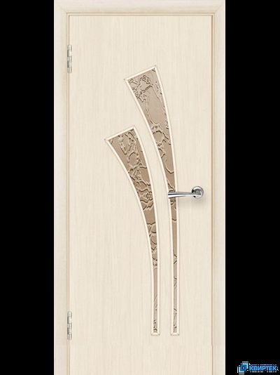 Дверь межкомнатная остеклённая ПВХ ДО-15 с багетом купить в Челябинске | КВИРТЕК
