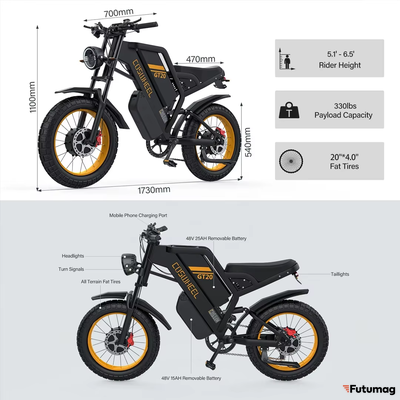 Электровелосипед Coswheel GT20 MAX DUAL полный привод