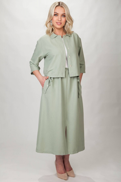 Жакет 4387 _ Юбка 179 мята