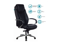 Кресло руководителя Бюрократ T-9923SL/BLACK черный кожа