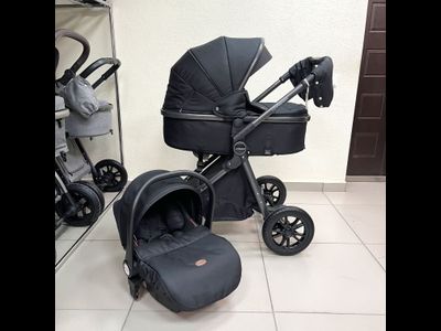 Детская коляска 3 в 1 Lovamama V9 Черный