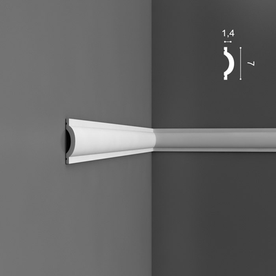 Гладкий молдинг из полиуретана Orac Decor коллекция Luxxus P9901