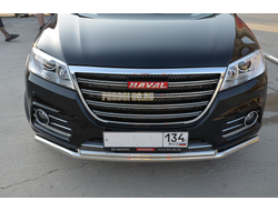 Защита переднего бампера двойная d53/42 для Haval H6 (2017-)