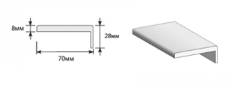 Наличник Телескопический (Экошпон) МДФ Прямоугольный 2150*70*8