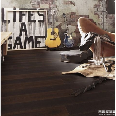 Паркетная доска Meister Дуб Гармония Закопченный 8052 PS300R