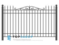 Секция забора с элементами ковки KSZ15-28 недорого