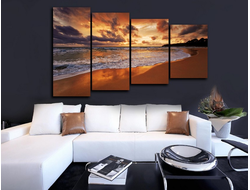 Модульная картина "Берег моря"