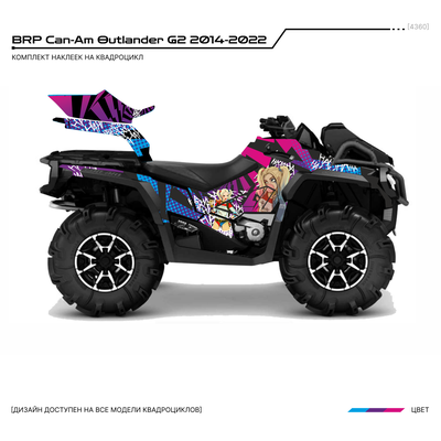 Наклейки на квадроцикл BRP Can-Am Outlander G2 2014-2022 №4360