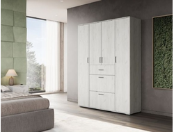 Шкаф НЕЛЬСОН-3 Дуб Крафт белый/Дуб Крафт белый