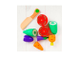 Игровой набор продукты для резки на магнитах, "Веселая грядка" овощи, BeeZee Toys