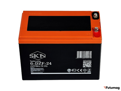 Тяговый аккумулятор SKN 6-DZF-24 (12V26A/H C5)