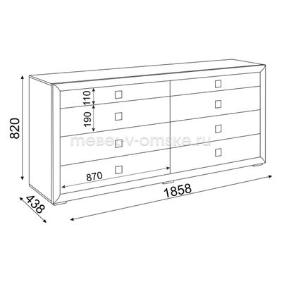 Комод Глэдис М27
