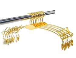 AM2806G Вешалка металлическая бельевая золотая