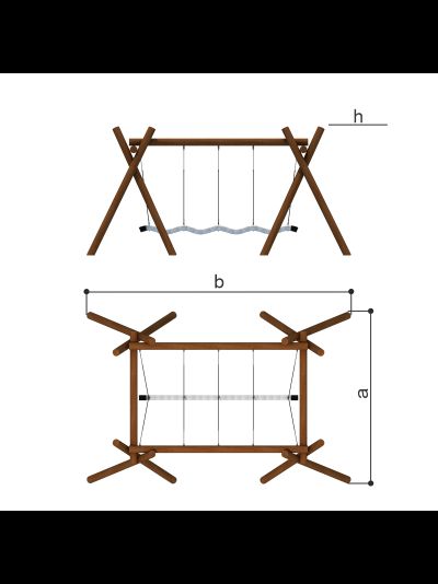 Качели с канатом Romana 118.03.00