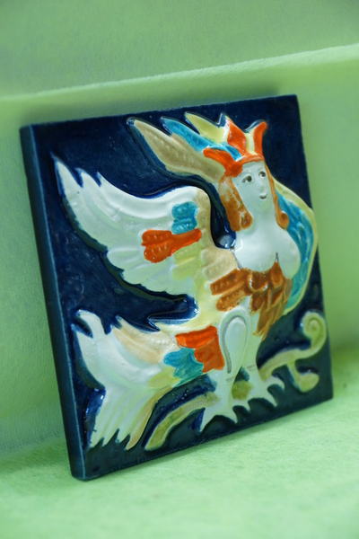 Гамаюн (изразцовая плитка)