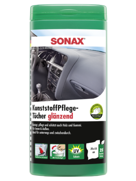 Салфетки пропитанные для очистки пластиковых панелей &quot;SONAX Plastic care wipes&quot; 25 шт