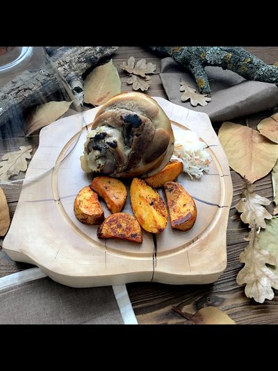 спил со стеклянным клошем XL