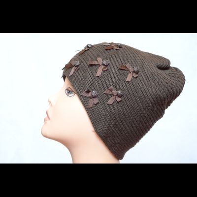 Вязаная шапка Италия  Вицио 4876 фото итальянских шапок и беретов Vizio для женщин