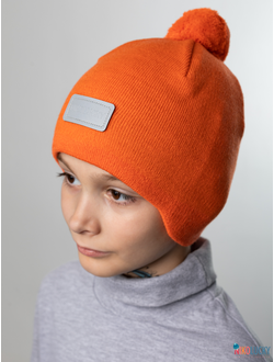 Шапка 24201-02 х/б подклад, оранжевый 54-56