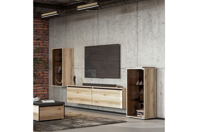 "Берген" Тумба со стеклом