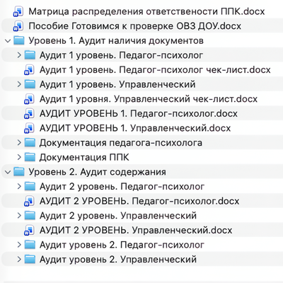 ПАКЕТ «ГОТОВИМСЯ К ПРОВЕРКЕ ПО СОПРОВОЖДЕНИЮ ДЕТЕЙ С ОВЗ И ИНВАЛИДНОСТЬЮ В ДОУ»
