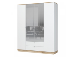 Прихожая ЮККИ - ШК 2Я 1800 Шкаф четырехстворчатый с зеркалом