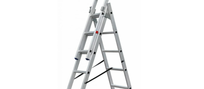 Лестница SMARTY SN011-308 алюминиевая трёхсекционная 8 ступеней