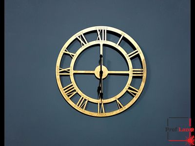 Часы "Римские цифры" золото