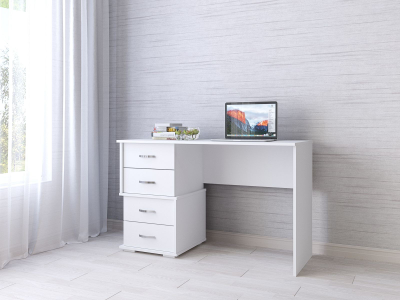 Стол письменный Сити-2 белый (ТЭКС)