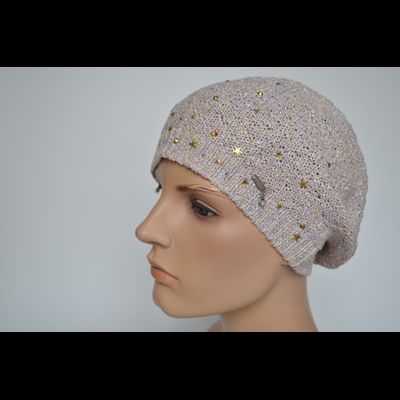 Vizio 1218 ВO берет и шарф платок ST розовый