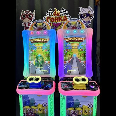 Детский игровой аппарат «Двойная Вертикальная Мото-Мото Гонка»