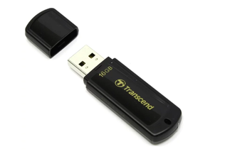USB-НАКОПИТЕЛЬ TRANSCEND 16GB, USB 3.0 (ЧЕРНАЯ)