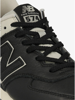 New Balance 574 Leather Black  Мужские (41-45)